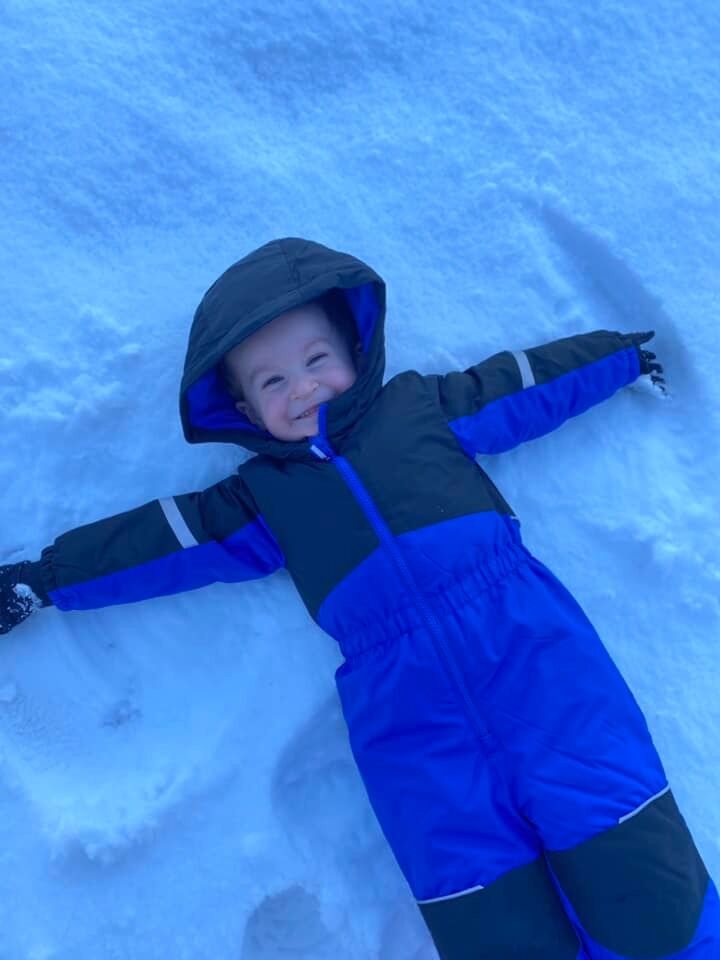 Malakai Cook snow angel